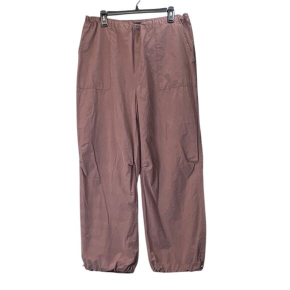 Aeropostale Womens Light Purple Parachute Drawl-string Wide Leg Pants - Picture 1 of 8